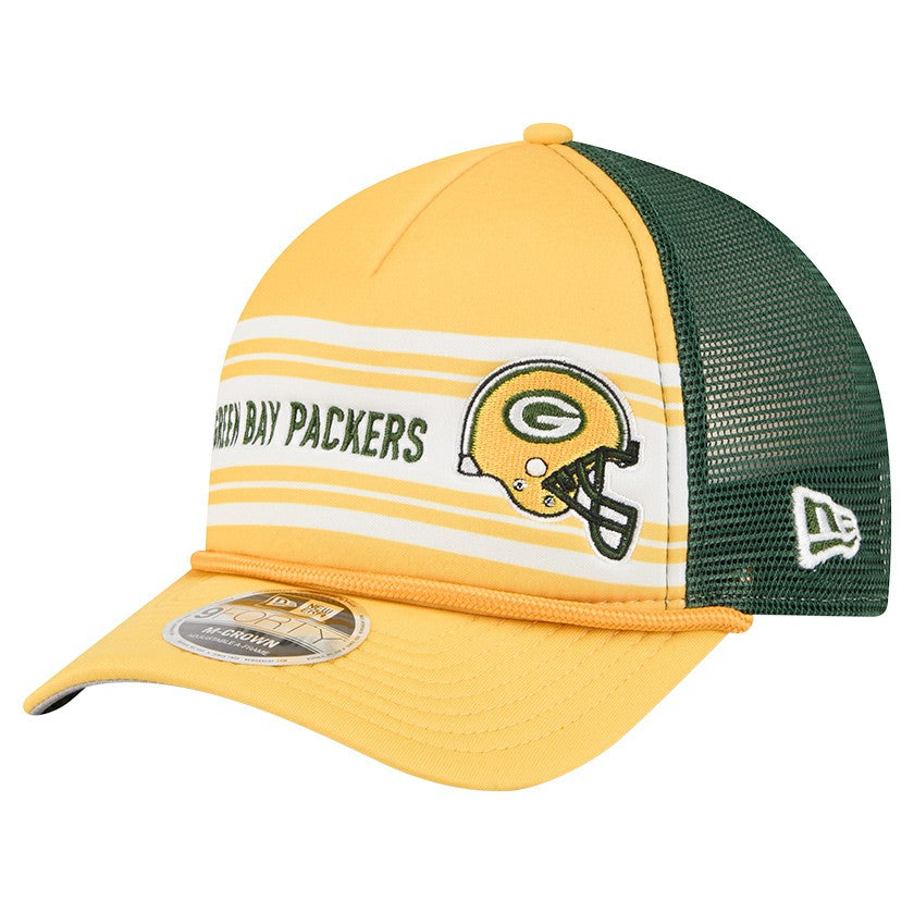 Green Bay Packers Linear A-Frame 9FORTY Adjustable Hat | NFL On sale