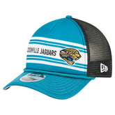 Jacksonville Jaguars Throwback Linear A-Frame 9FORTY Adjustable Hat | NFL Hot
