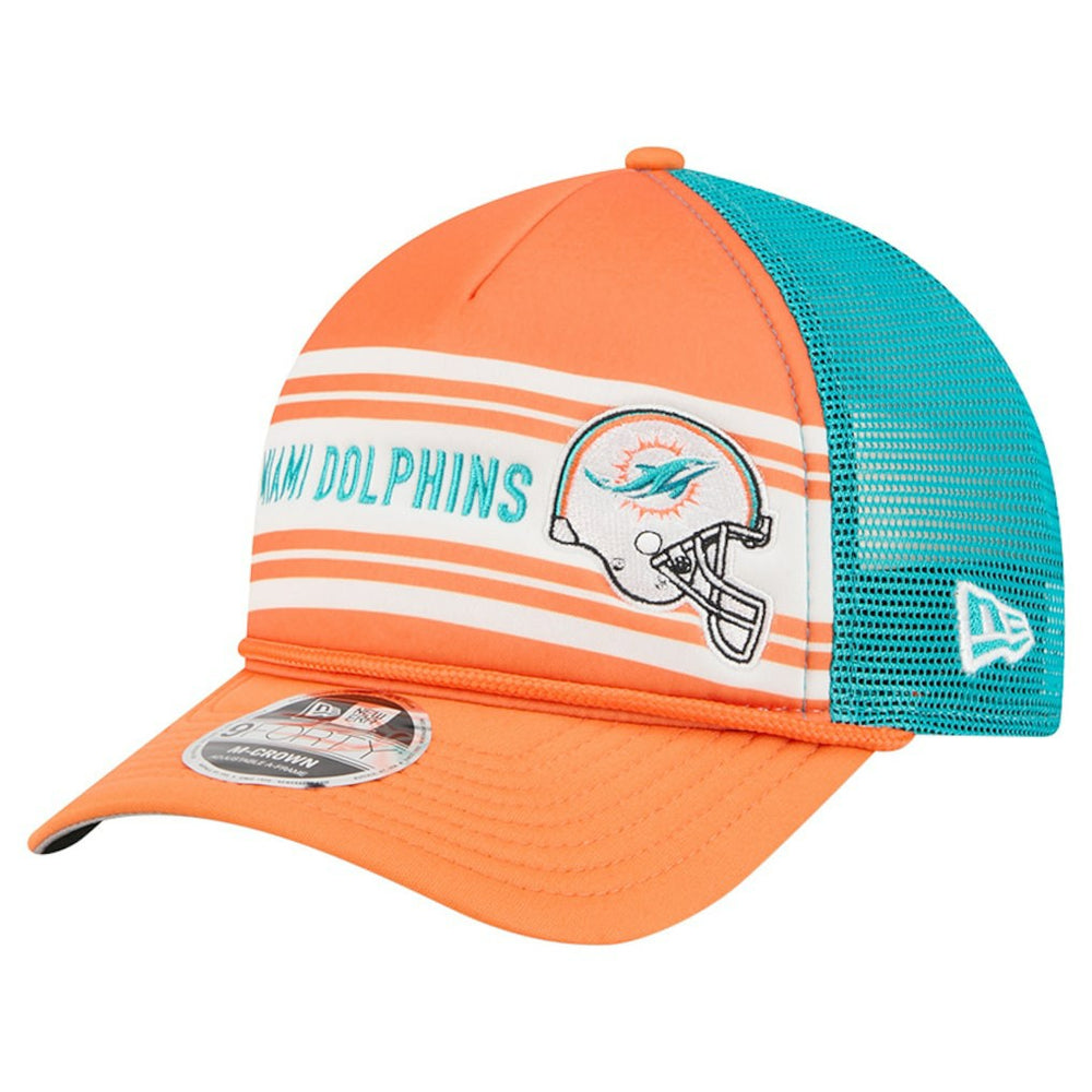 Miami Dolphins Linear A-Frame 9FORTY Adjustable Hat | NFL Hot