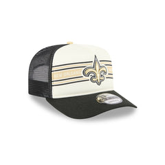 New Orleans Saints Banner A-Frame 9FIFTY Trucker Snapback Hat | NFL US