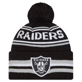 Las Vegas Raiders Youth Classic Cuffed Knit Hat with Pom | NFL Near me