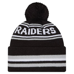 Las Vegas Raiders Youth Classic Cuffed Knit Hat with Pom | NFL Near me
