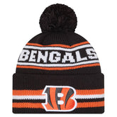 Cincinnati Bengals Youth Classic Cuffed Knit Hat with Pom | NFL Discount