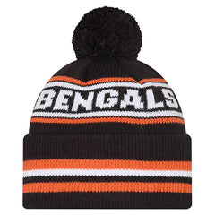 Cincinnati Bengals Youth Classic Cuffed Knit Hat with Pom | NFL Discount