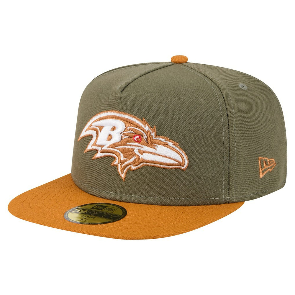 Baltimore Ravens Color Pack A-Frame 59FIFTY Fitted Hat | NFL US
