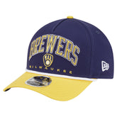 Milwaukee Brewers New Era Arch 9FORTY A-Frame M-Crown Adjustable Hat - MLB Hats