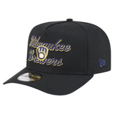 Milwaukee Brewers New Era Chainstitch 9FIFTY A-Frame Snapback Hat - MLB Hats
