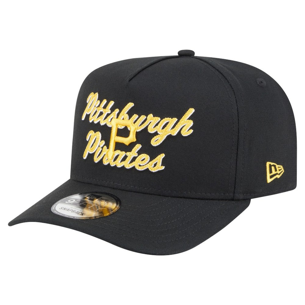 Pittsburgh Pirates New Era Chainstitch 9FIFTY A-Frame Snapback Hat - MLB Hats