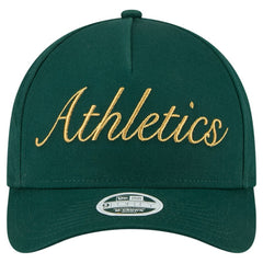 Athletics New Era Women's Metallic A-Frame 9FORTY Adjustable Hat - MLB Hats