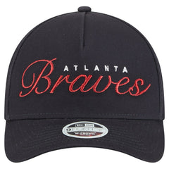 Atlanta Braves New Era Women's Metallic A-Frame 9FORTY Adjustable Hat - MLB Hats