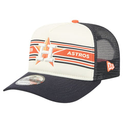 Houston Astros New Era Banner A-Frame 9FIFTY Trucker Snapback Hat - MLB Hats
