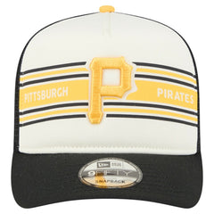 Pittsburgh Pirates New Era Banner A-Frame 9FIFTY Trucker Snapback Hat - MLB Hats