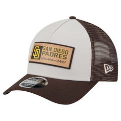 San Diego Padres New Era Text A-Frame Trucker 9FORTY Hat - MLB Hats