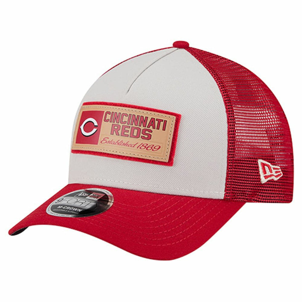 Cincinnati Reds New Era Text A-Frame Trucker 9FORTY Hat - MLB Hats