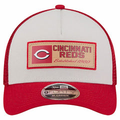 Cincinnati Reds New Era Text A-Frame Trucker 9FORTY Hat - MLB Hats