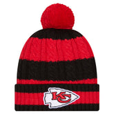 Kansas City Chiefs Women's Braided Cuffed Knit Hat with Pom | NFL US