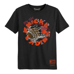 Black New York Knicks Preschool In The Net T-Shirt | NBA