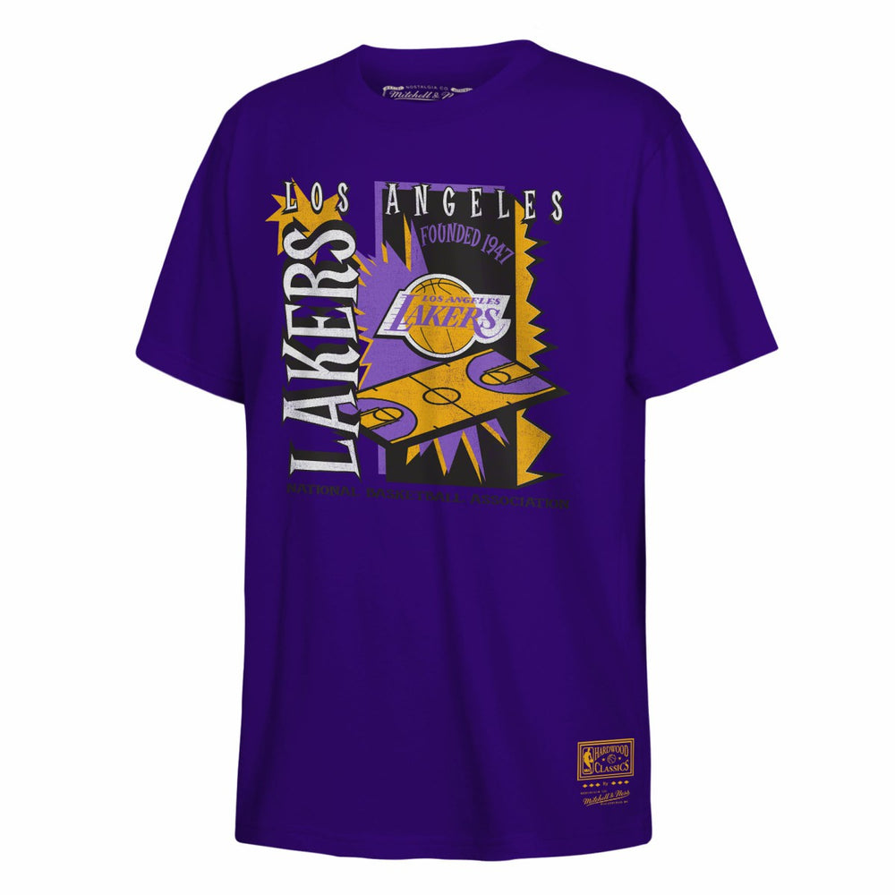 Purple Los Angeles Lakers Youth Retro '90s Poster T-Shirt | NBA