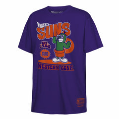 Purple Phoenix Suns Youth Retro Mascot Script T-Shirt | NBA