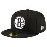 Black Brooklyn Nets 59FIFTY Fitted Hat | NBA