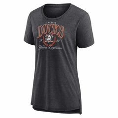 Anaheim Ducks Women's Reign Supreme Tri-Blend T-Shirt - NHL T-shirts