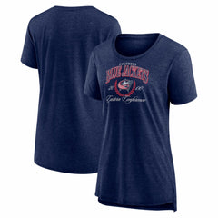 Columbus Blue Jackets Women's Reign Supreme Tri-Blend T-Shirt - NHL T-shirts