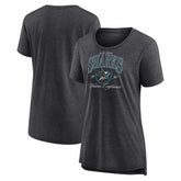 San Jose Sharks Women's Reign Supreme Tri-Blend T-Shirt - NHL T-shirts