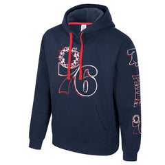 Navy Philadelphia 76ers Stadium Essentials Unisex Elementized Pullover Hoodie | NBA