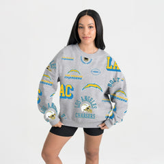 Los Angeles Chargers Gameday Couture Women's Always On Repeat Fleece Sweatshirt | NFL Discount