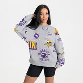 Minnesota Vikings Gameday Couture Women's Always On Repeat Fleece Sweatshirt | NFL On sale
