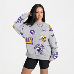 Minnesota Vikings Gameday Couture Women's Always On Repeat Fleece Sweatshirt | NFL On sale