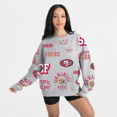 San Francisco 49ers Gameday Couture Women's Always On Repeat Fleece Sweatshirt | NFL Discount