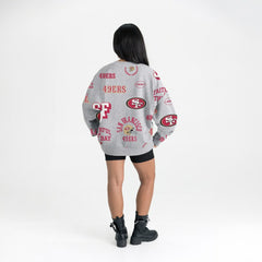San Francisco 49ers Gameday Couture Women's Always On Repeat Fleece Sweatshirt | NFL Discount