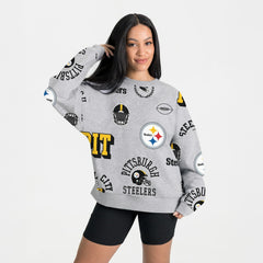 Pittsburgh Steelers Gameday Couture Women's Always On Repeat Fleece Sweatshirt | NFL New