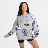 Baltimore Ravens Gameday Couture Women's Always On Repeat Fleece Sweatshirt | NFL Sale