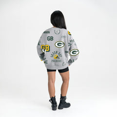 Green Bay Packers Gameday Couture Women's Always On Repeat Fleece Sweatshirt | NFL New