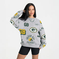 Green Bay Packers Gameday Couture Women's Always On Repeat Fleece Sweatshirt | NFL New