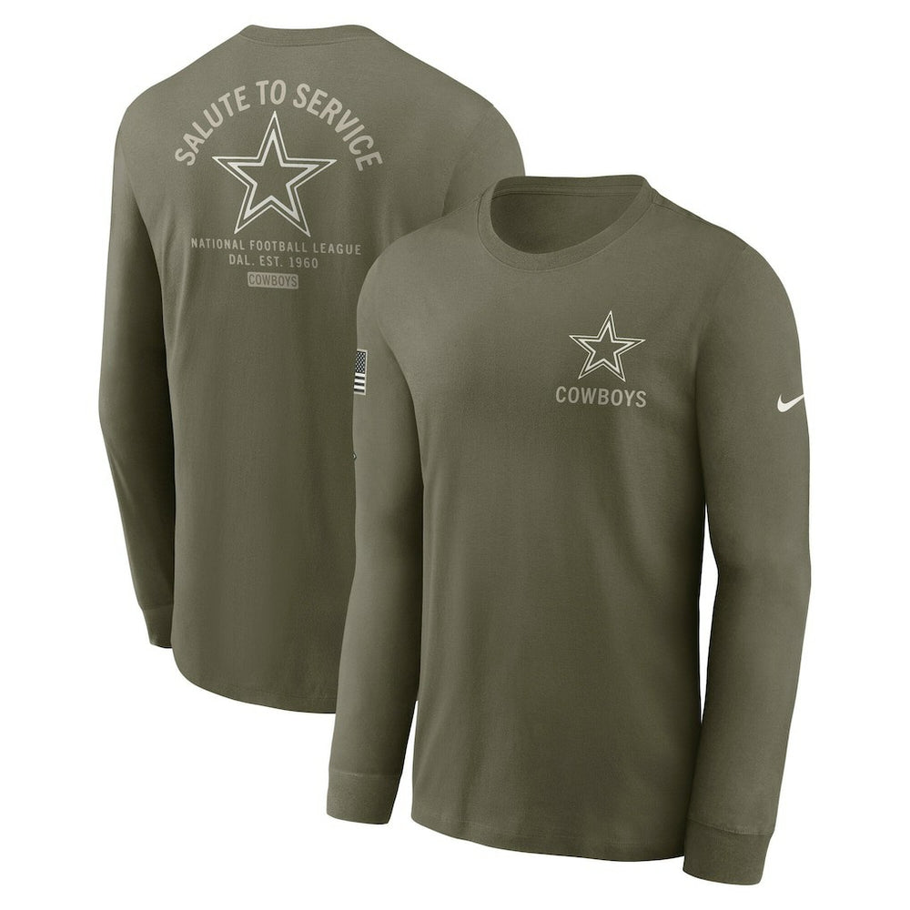 Dallas Cowboys 2025 Salute to Service Sideline Long Sleeve T-Shirt | NFL Sale