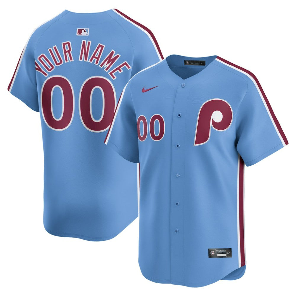 Philadelphia Phillies Nike Alternate Limited Custom Jersey - MLB Jerseys