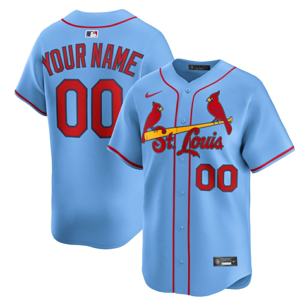 St. Louis Cardinals Nike Alternate Limited Custom Jersey - MLB Jerseys