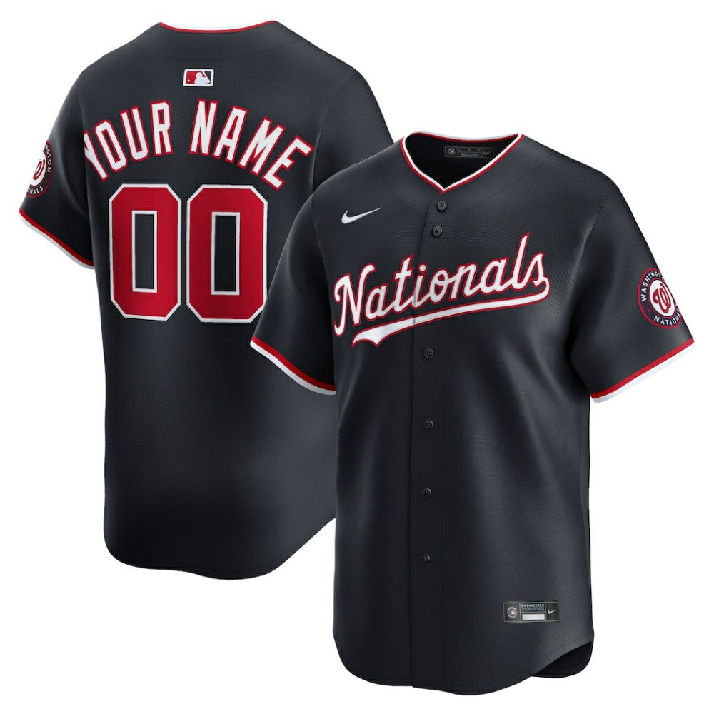 Washington Nationals Nike Alternate Limited Custom Jersey - MLB Jerseys