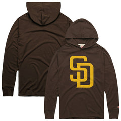 San Diego Padres Homage Lightweight Raglan Tri-Blend Pullover Hoodie - MLB Hoodies