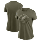 Philadelphia Eagles Women's 2025 Salute to Service Sideline T-Shirt | NFL Near me