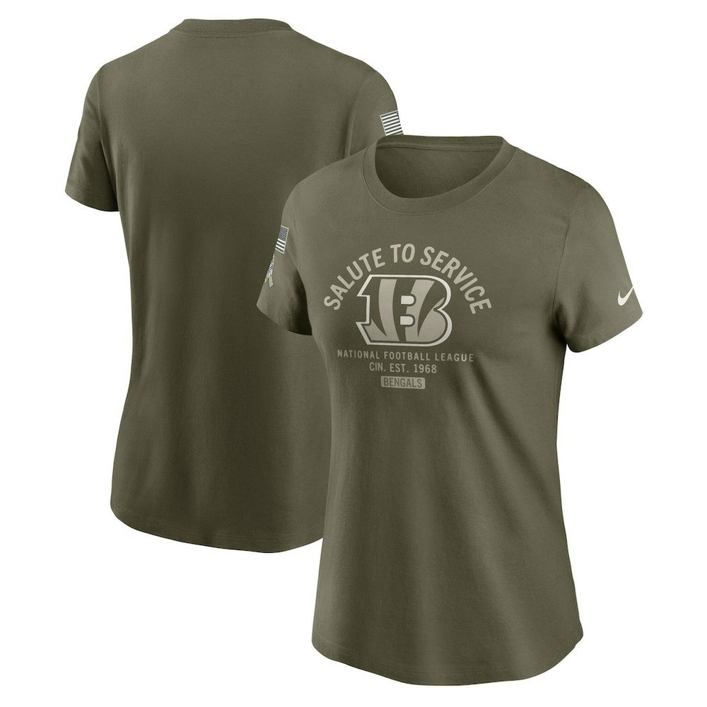 Cincinnati Bengals Women's 2025 Salute to Service Sideline T-Shirt | NFL Near me