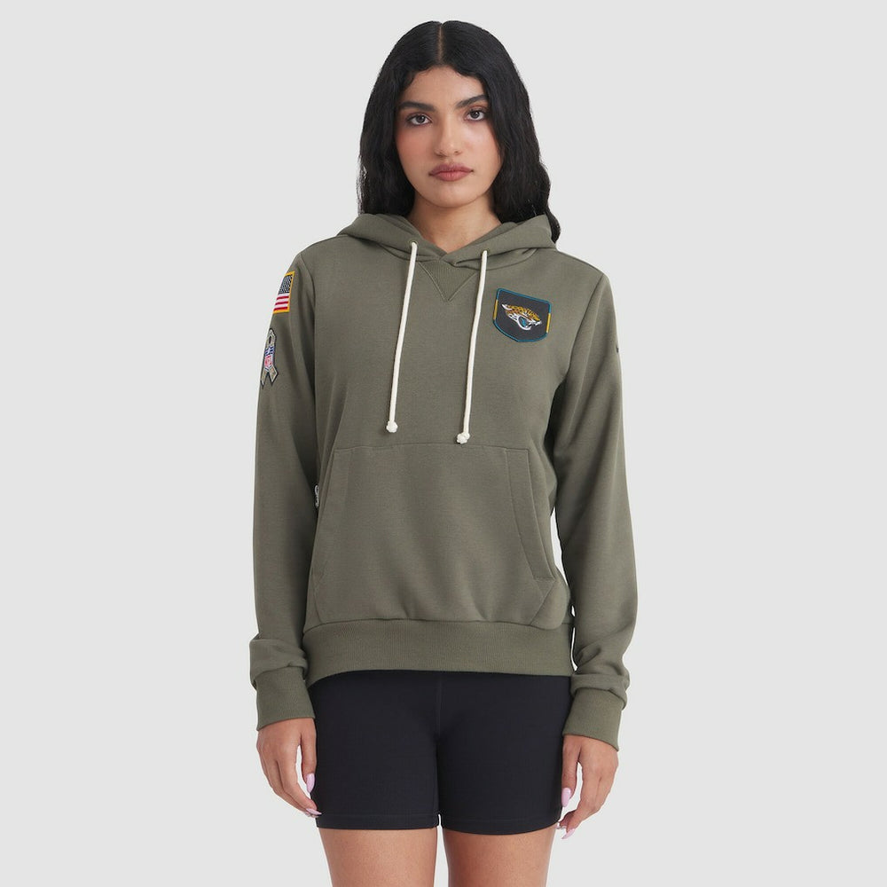 Jacksonville Jaguars Women's 2025 Salute to Service Sideline Standard Issue Dri-FIT Hoodie | NFL Near me