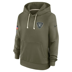 Las Vegas Raiders Women's 2025 Salute to Service Sideline Standard Issue Dri-FIT Hoodie | NFL New