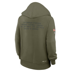 Pittsburgh Steelers Women's 2025 Salute to Service Sideline Standard Issue Dri-FIT Hoodie | NFL On sale