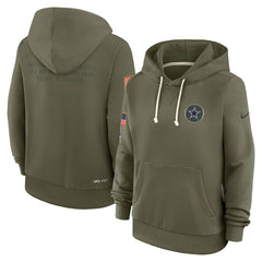 Dallas Cowboys Women's 2025 Salute to Service Sideline Standard Issue Dri-FIT Hoodie | NFL Sale