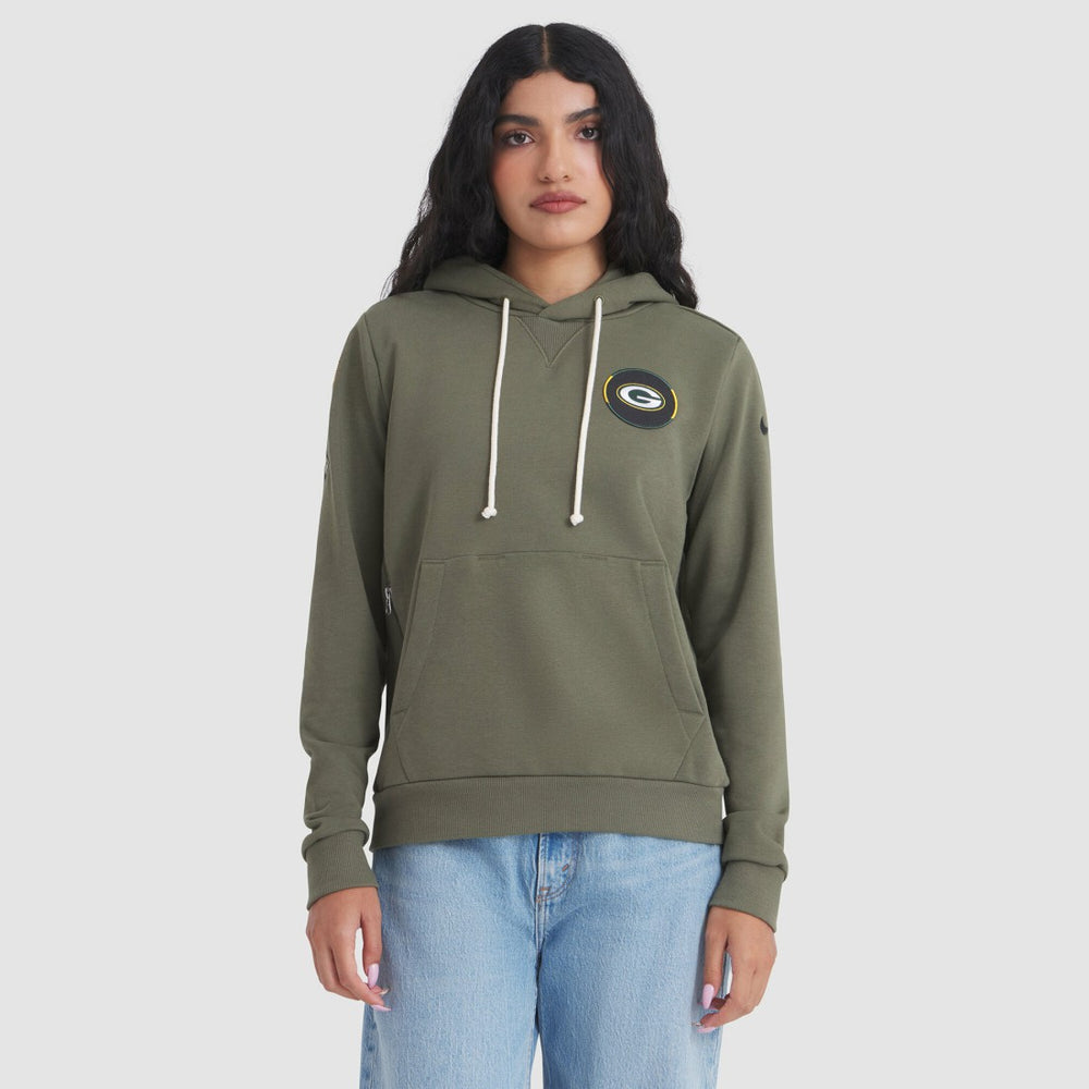 Green Bay Packers Women's 2025 Salute to Service Sideline Standard Issue Dri-FIT Hoodie | NFL On sale
