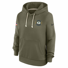 Green Bay Packers Women's 2025 Salute to Service Sideline Standard Issue Dri-FIT Hoodie | NFL On sale